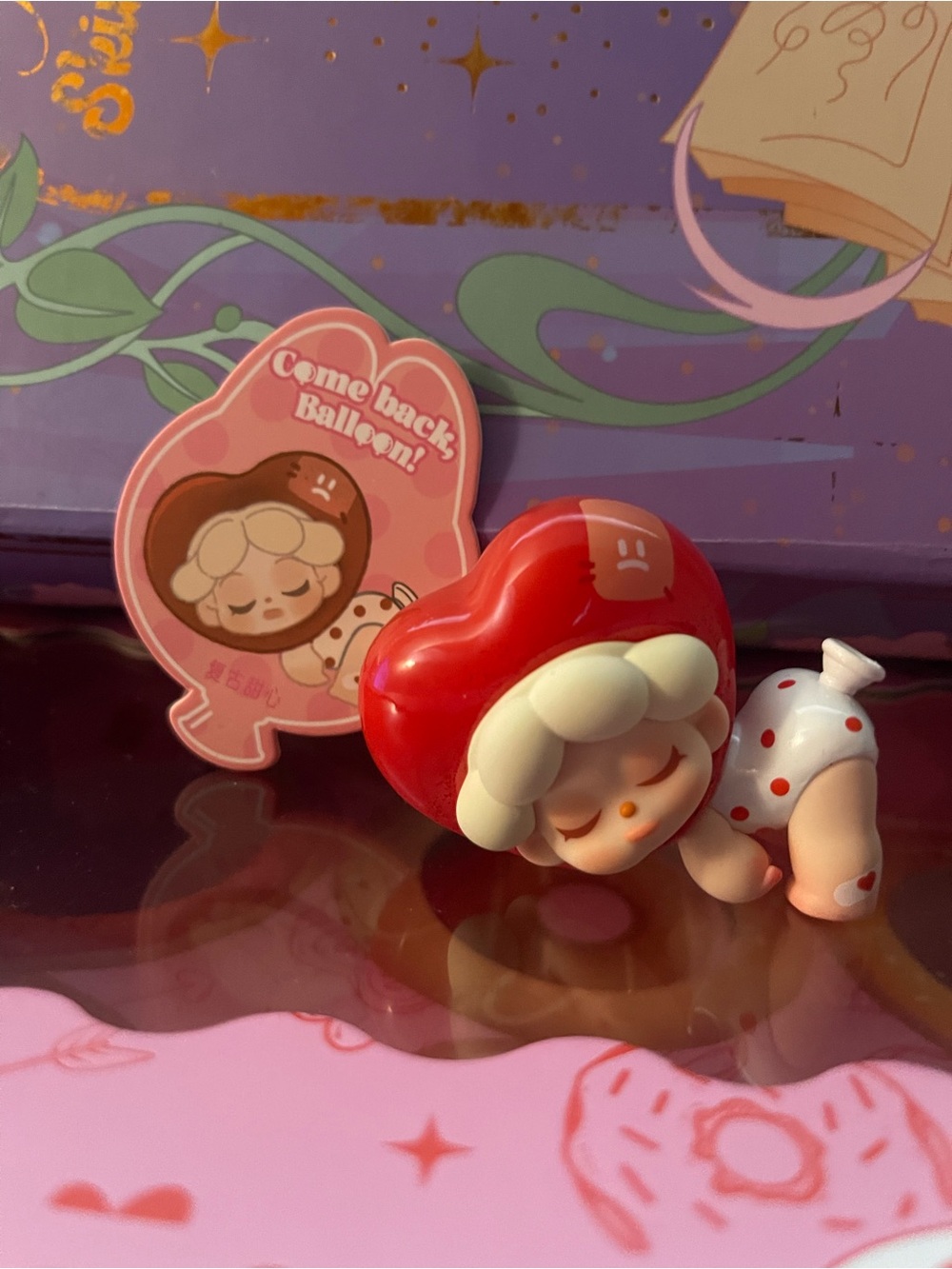 Wendy Balloon Series - Red Heart with ID Card